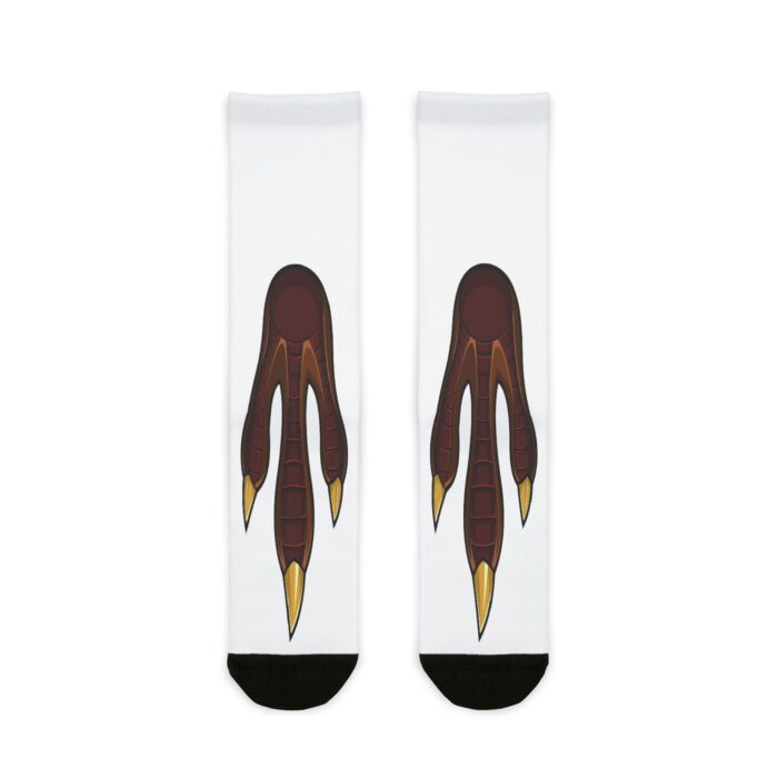 Artistic Animal Print Crew Socks - Unique Sublimation Design for Nature Lovers