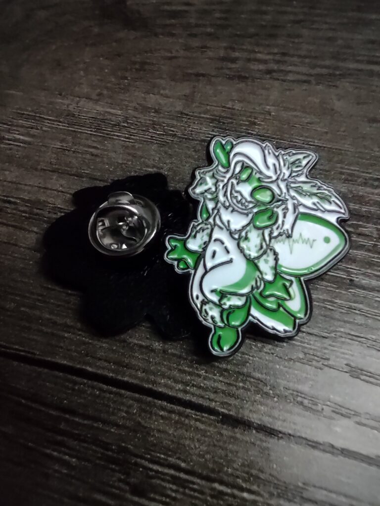 Furry Refuge Enamel Pin – Miss Moth Mascot Edition