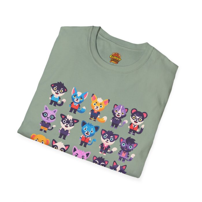 Chibi Cuteness Fursona  Furry Refuge Tee - Image 9