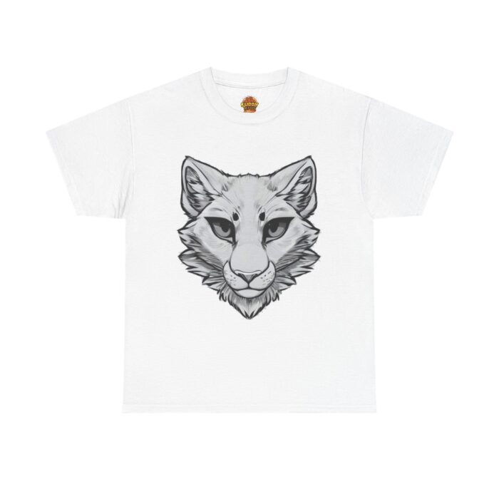 Feline Mountain Lion Sketch Fursona Furry Refuge Tee - Image 2