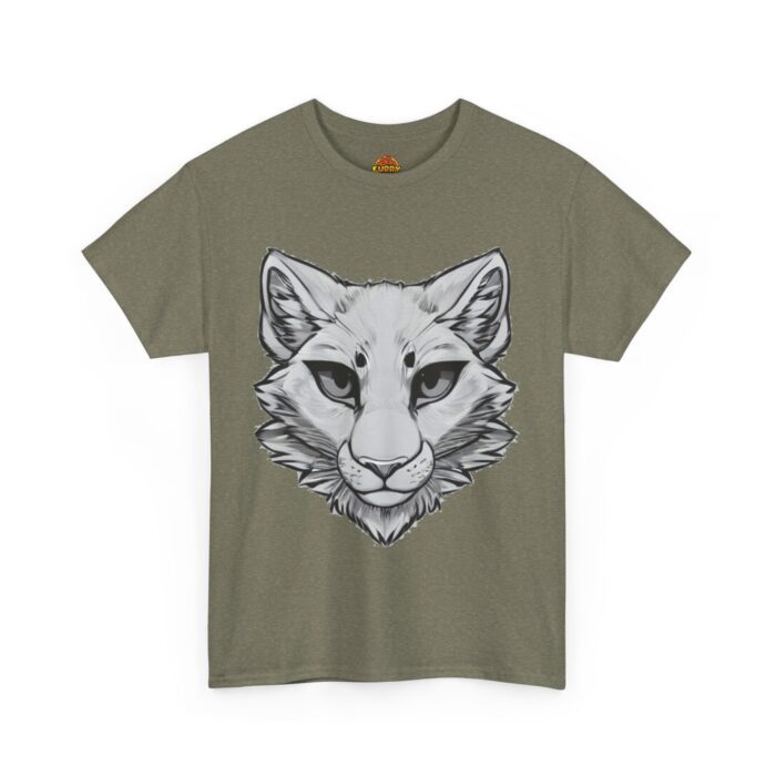 Feline Mountain Lion Sketch Fursona Furry Refuge Tee - Image 8