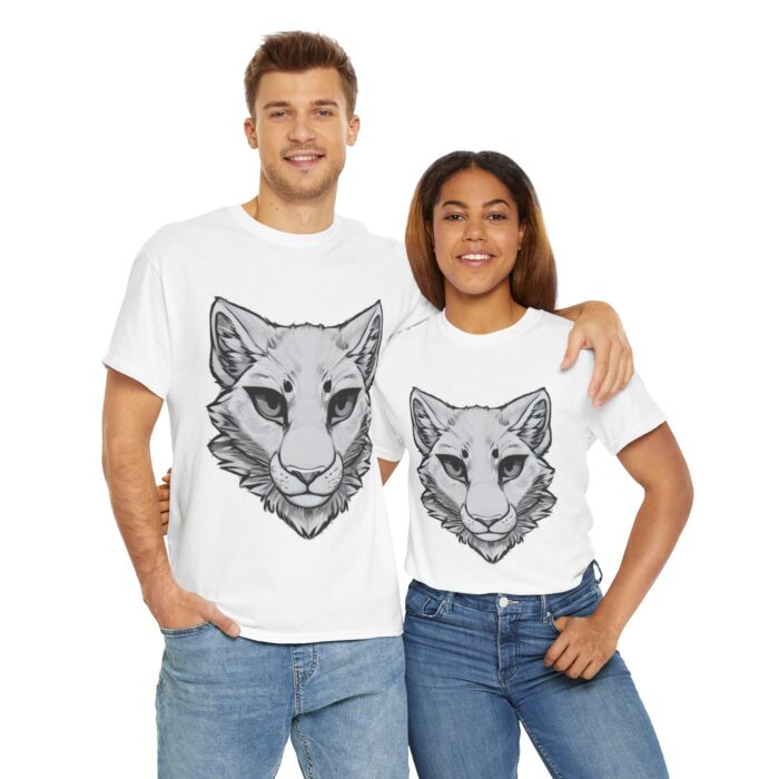 Feline Mountain Lion Sketch Fursona Furry Refuge Tee - Image 5