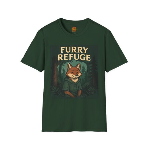 Furry Refuge T-Shirt | Unisex Nature Tee, Animal Lover Gift, Outdoor Adventure, Eco-Friendly Apparel, Camping Outfit, Wildlife Enthusiast