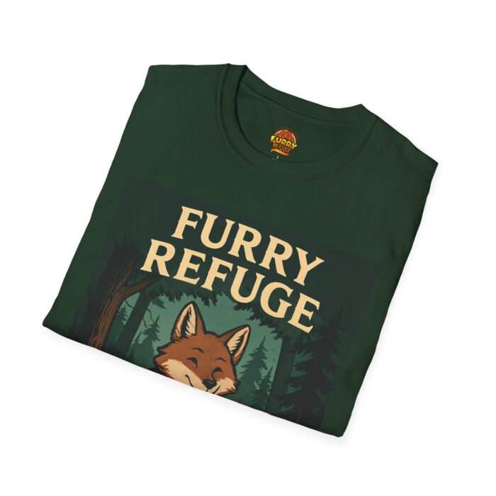 Furry Refuge T-Shirt | Unisex Nature Tee, Animal Lover Gift, Outdoor Adventure, Eco-Friendly Apparel, Camping Outfit, Wildlife Enthusiast - Image 2