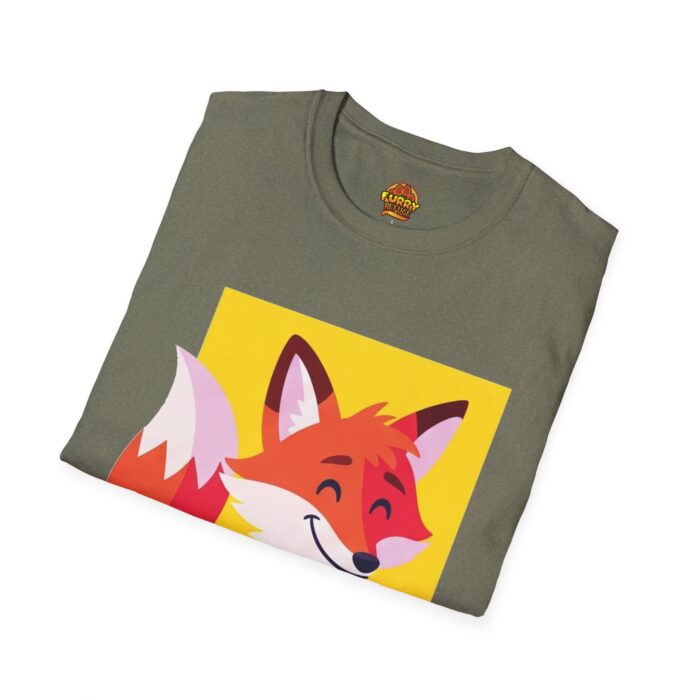 Cute Red Fox Fursona Furry Refuge Tee - Image 4