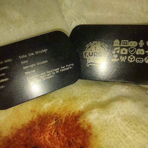 Physical Furry Refuge ID Dog Tag