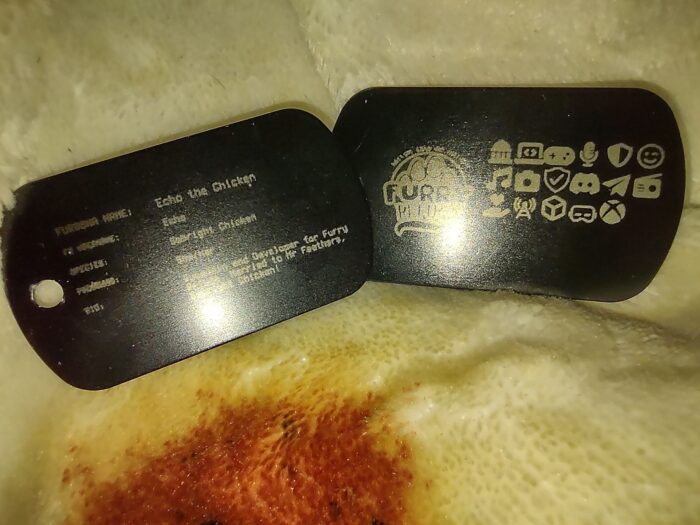 Physical Furry Refuge ID Dog Tag