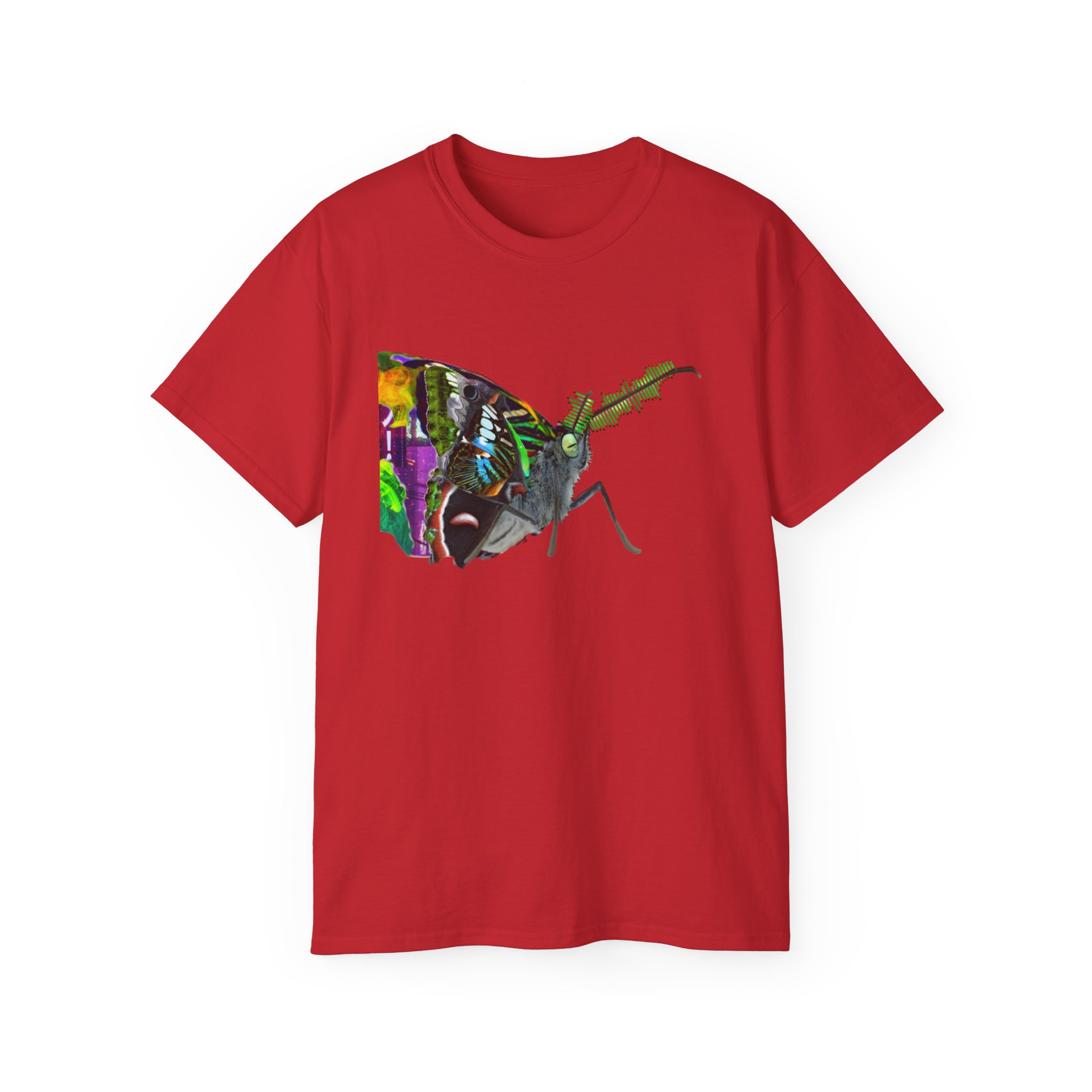 Glitch Moth Furry Refuge Tee - Image 25