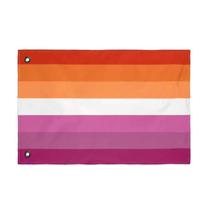Lesbian Pride Double-Sided Flag | LGBTQ+ Decor, Outdoor Flag, Home & Garden, Pride Celebrations, Activism