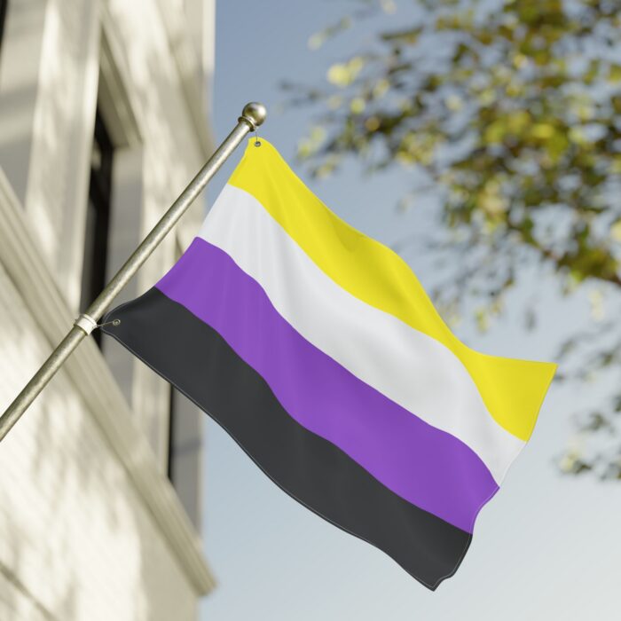 NonBinary Pride Double-Sided Flag | LGBTQ+ Decor, Outdoor Flag, Home & Garden, Pride Celebrations, Activism - Image 8