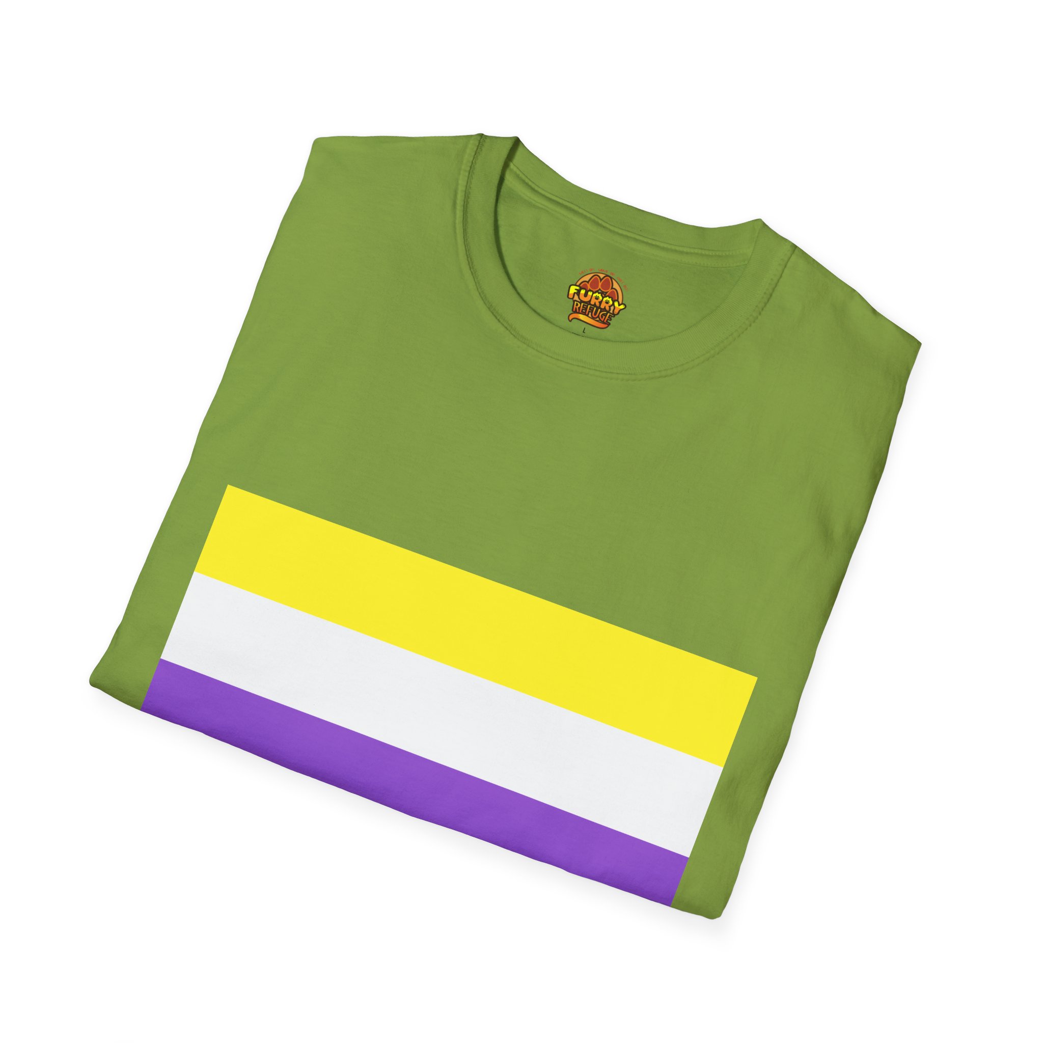 NonBinary Pride Furry Refuge Tee - Image 12