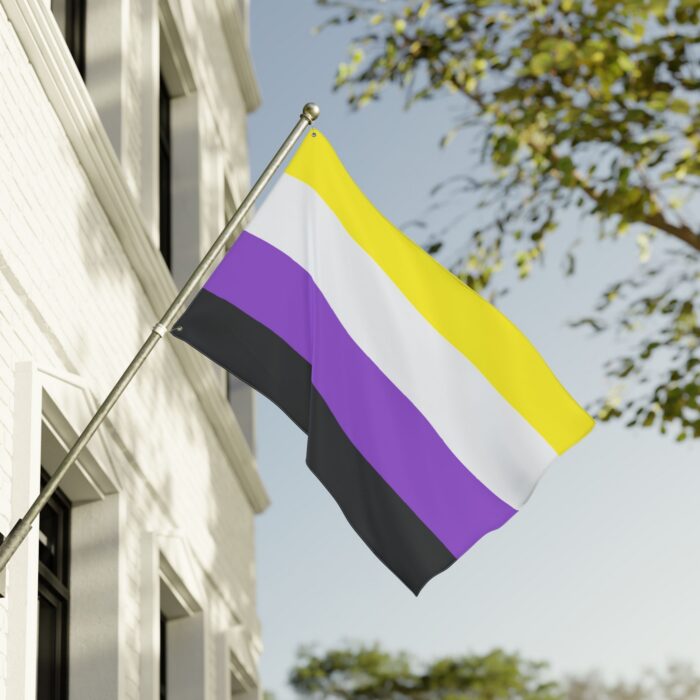 NonBinary Pride Double-Sided Flag | LGBTQ+ Decor, Outdoor Flag, Home & Garden, Pride Celebrations, Activism - Image 12