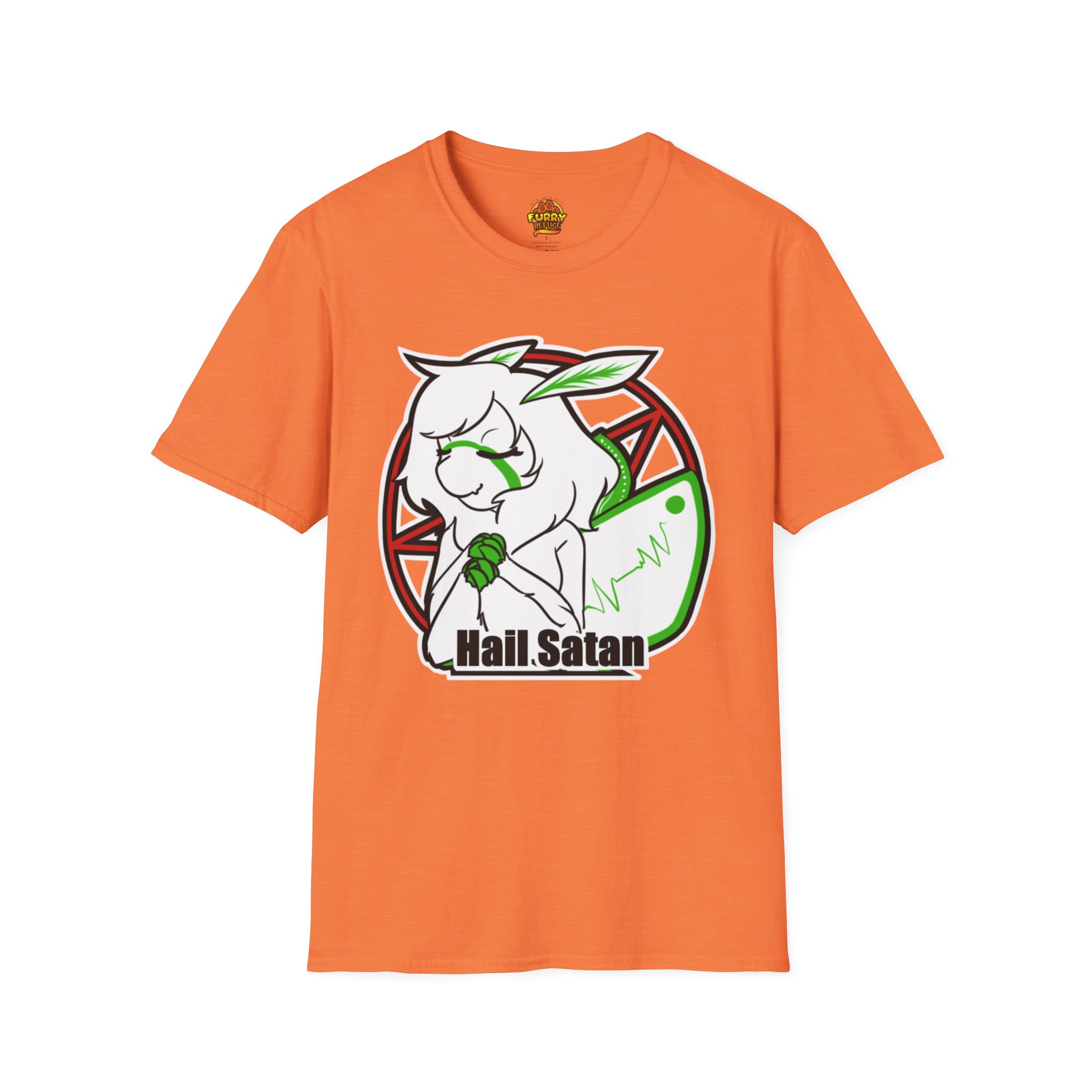Miss Moth Hail Satan Furry Refuge Tee - Image 11