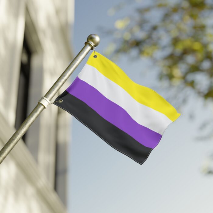 NonBinary Pride Double-Sided Flag | LGBTQ+ Decor, Outdoor Flag, Home & Garden, Pride Celebrations, Activism - Image 4