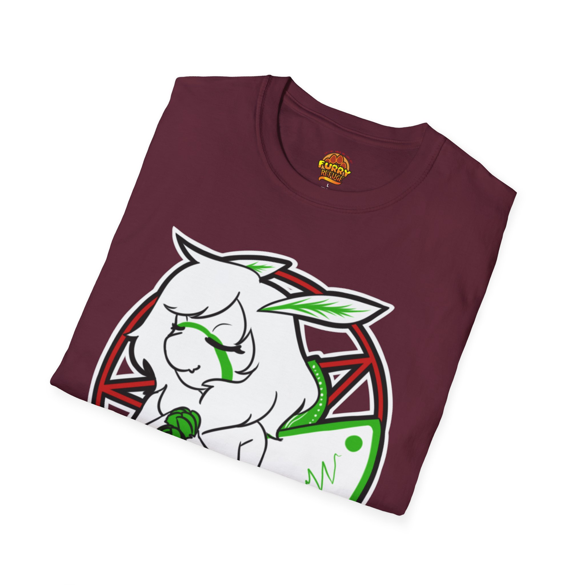 Miss Moth Hail Satan Furry Refuge Tee - Image 8