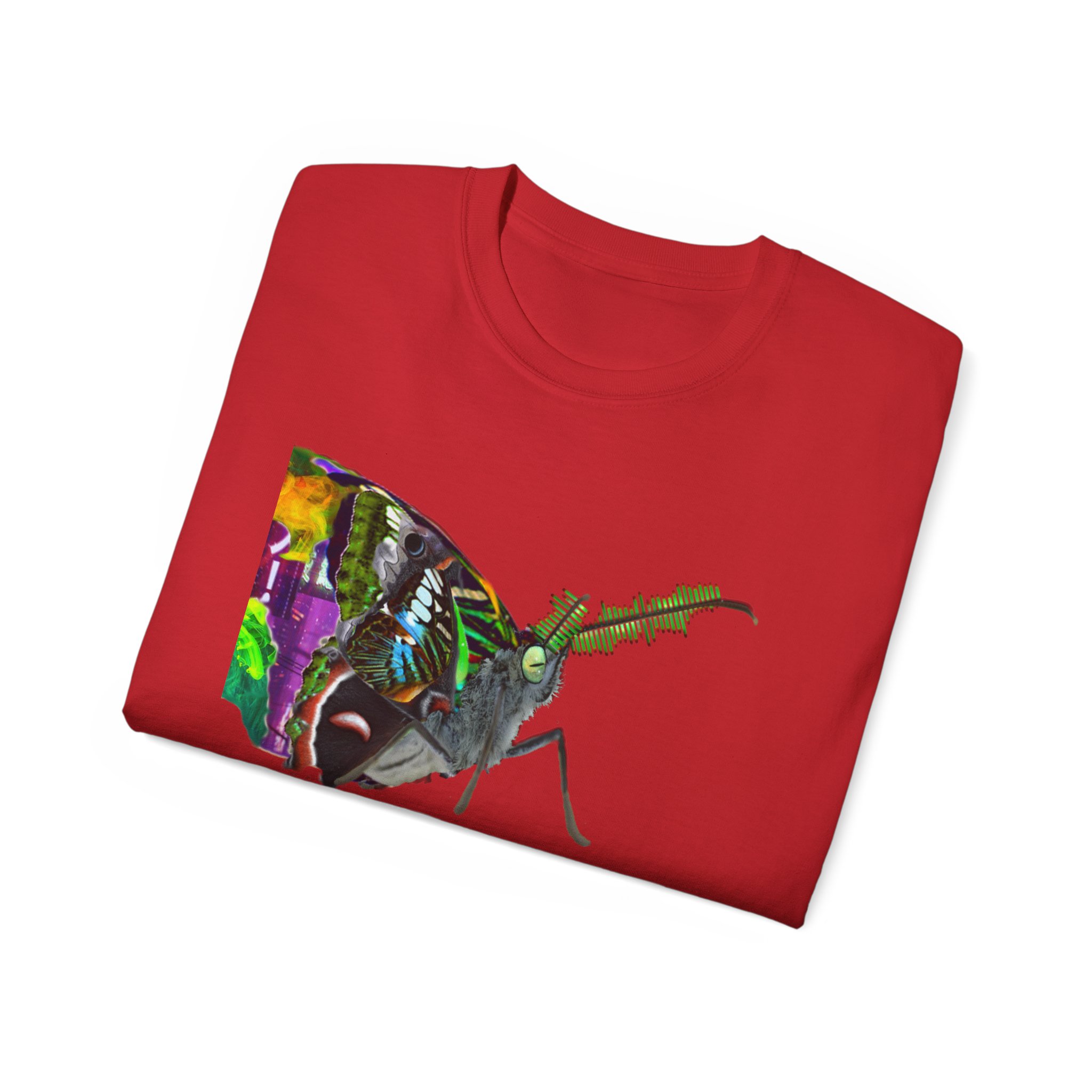 Glitch Moth Furry Refuge Tee - Image 28