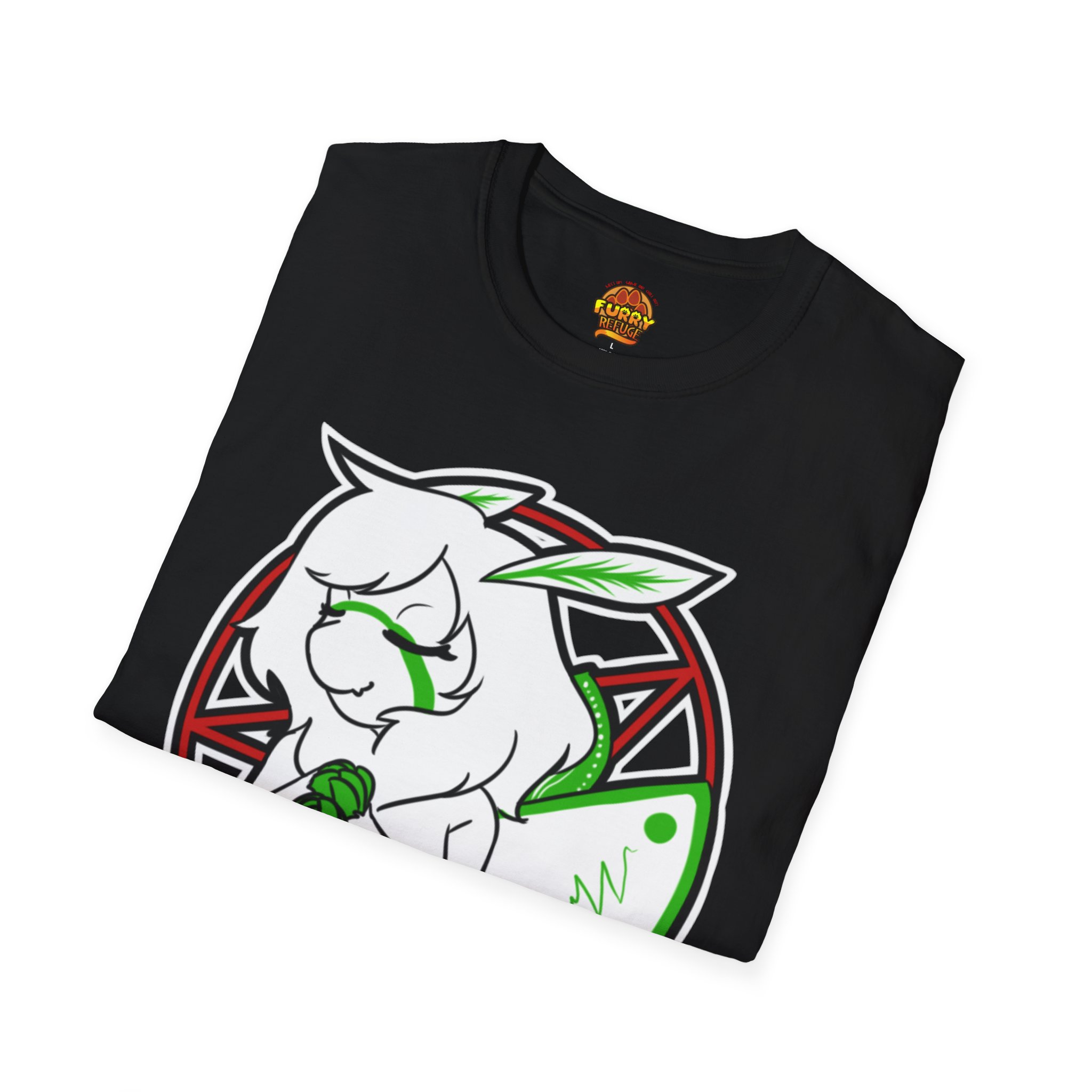 Miss Moth Hail Satan Furry Refuge Tee - Image 4