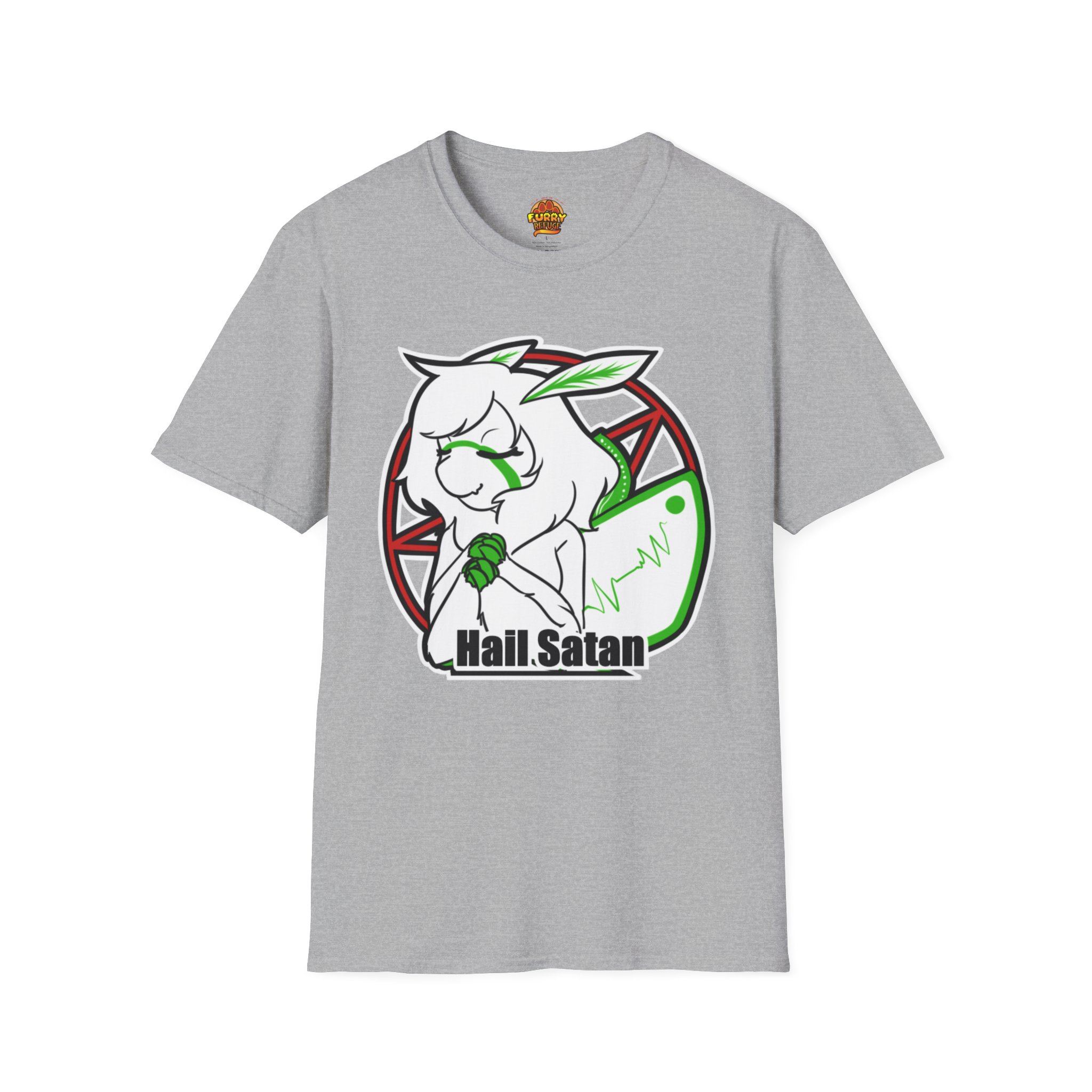 Miss Moth Hail Satan Furry Refuge Tee - Image 15