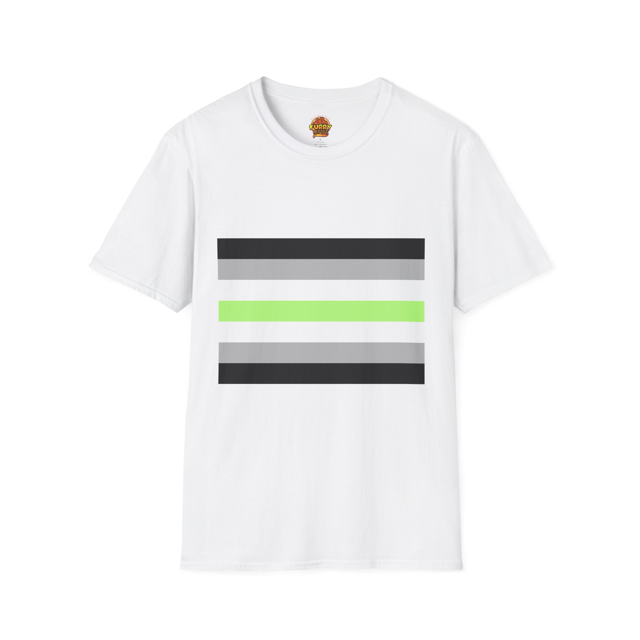 Agender Pride Furry Refuge Tee - Image 9