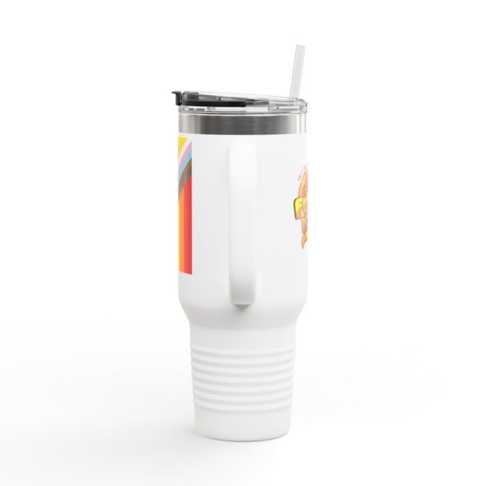 Colorful Insulated Travel Mug - Rainbow Pride Design, Perfect Gift for Coffee Lovers, LGBTQ+ Support, On-the-Go Hydration, Festive [...] - Image 7