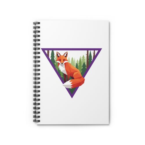 Rustic Fox Spiral Notebook - Nature Lover Journal, Perfect for Writing, Sketching, Art Gifts, Office Supplies, Eco-Friendly Design