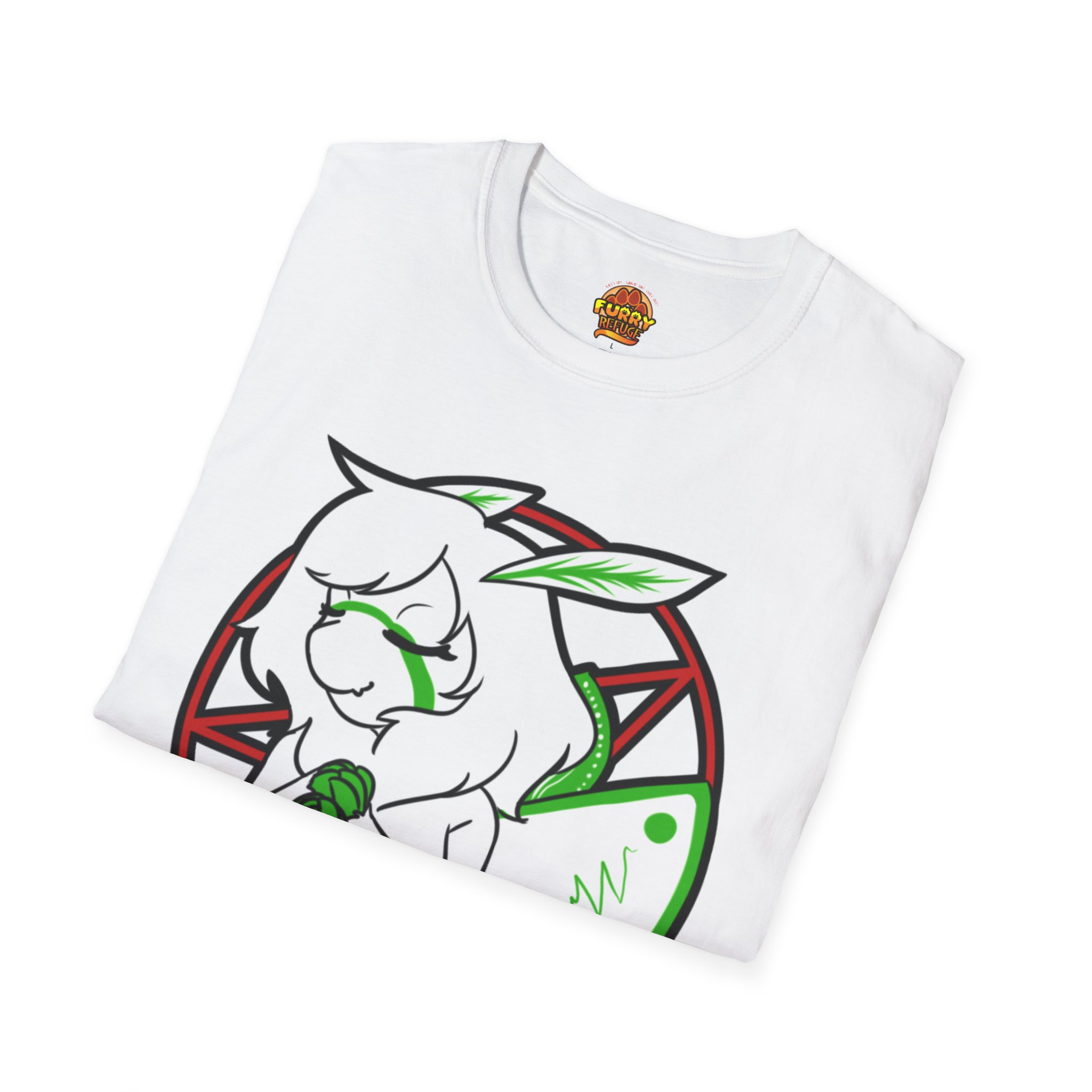 Miss Moth Hail Satan Furry Refuge Tee - Image 10