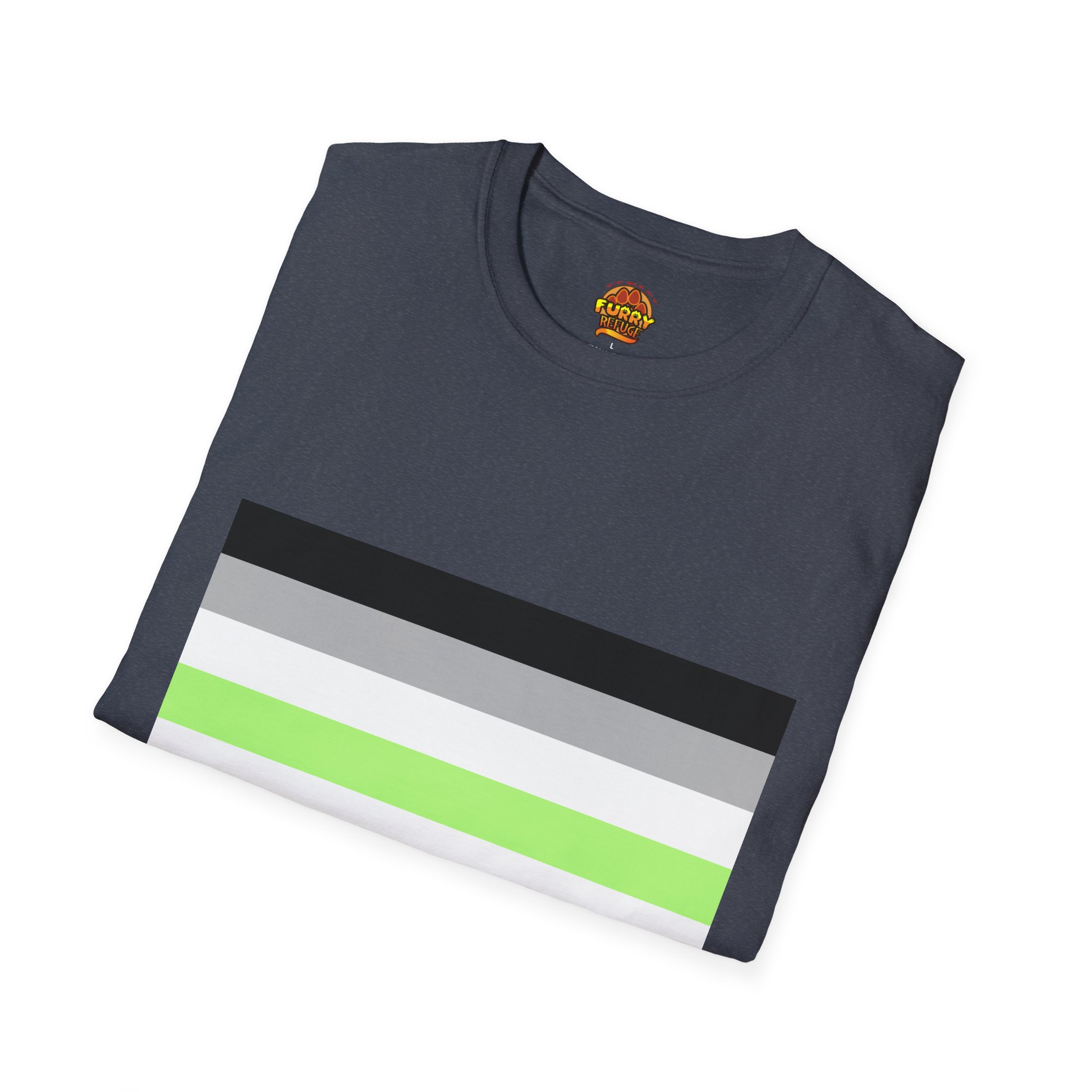 Agender Pride Furry Refuge Tee - Image 58