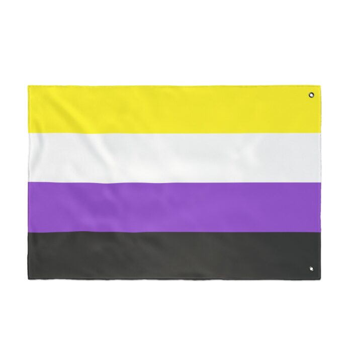 NonBinary Pride Double-Sided Flag | LGBTQ+ Decor, Outdoor Flag, Home & Garden, Pride Celebrations, Activism - Image 6