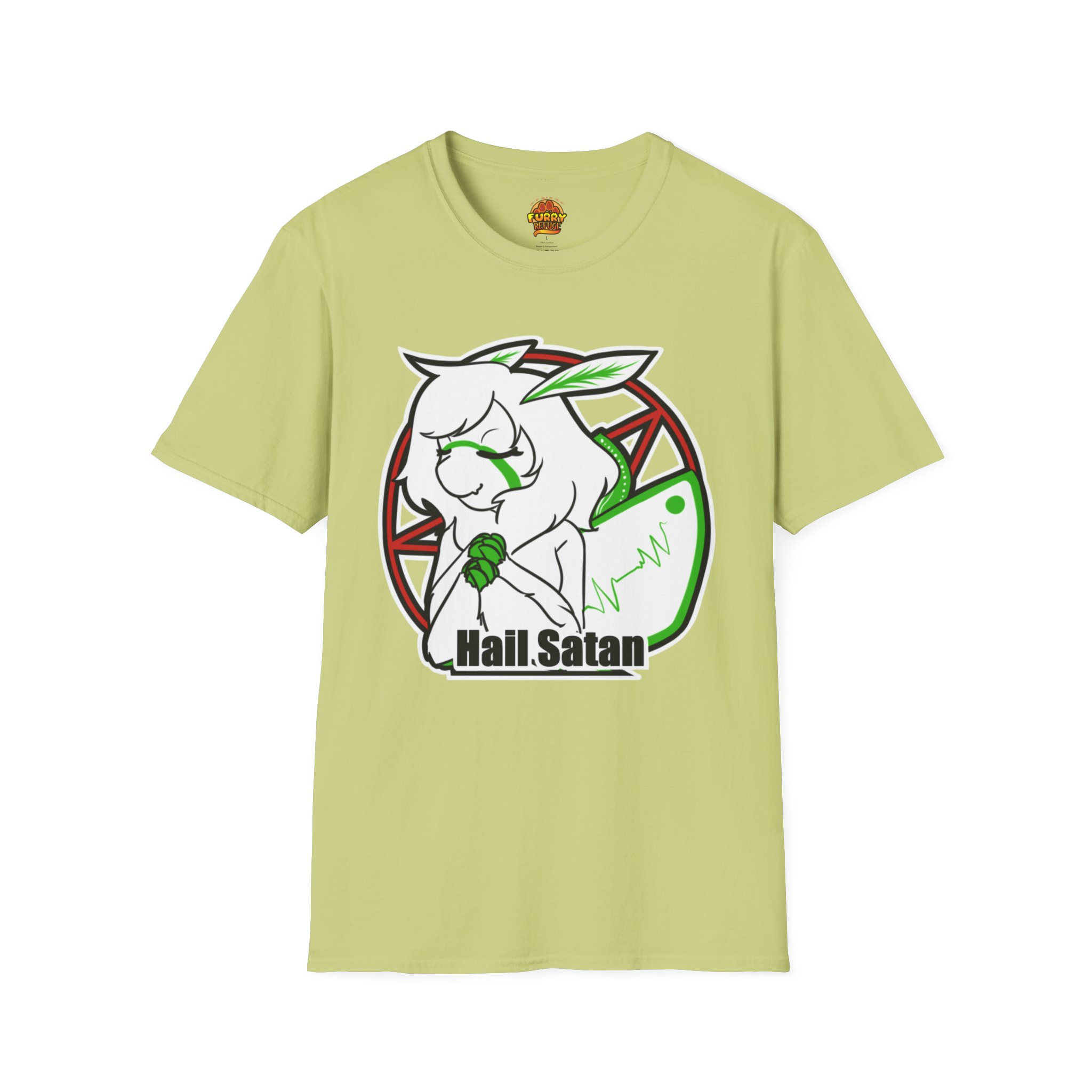 Miss Moth Hail Satan Furry Refuge Tee - Image 19
