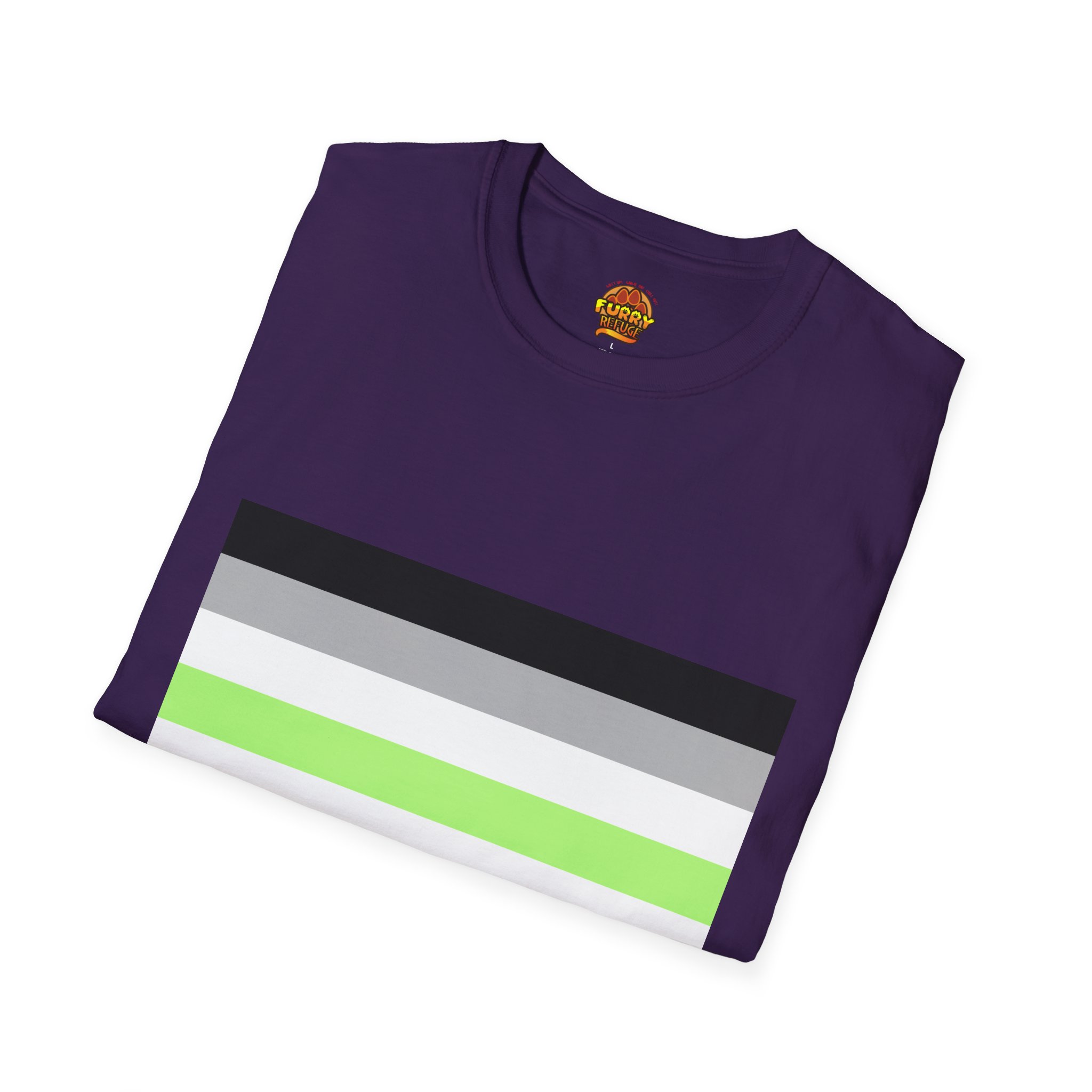 Agender Pride Furry Refuge Tee - Image 38