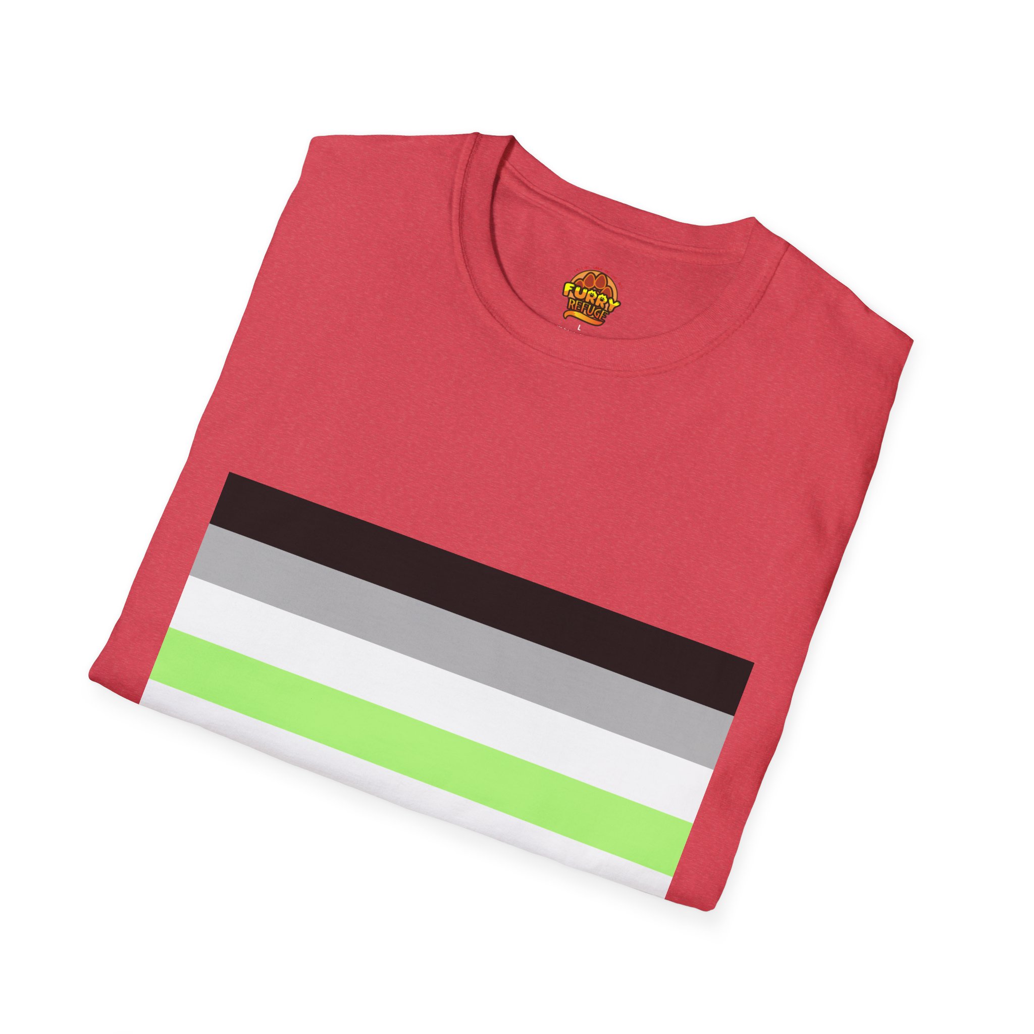 Agender Pride Furry Refuge Tee - Image 46