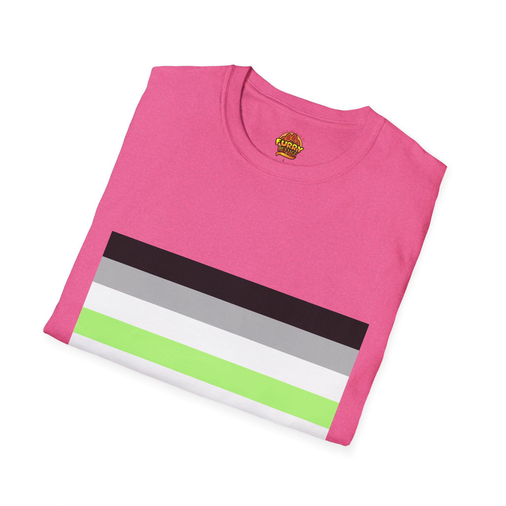 Agender Pride Furry Refuge Tee - Image 42