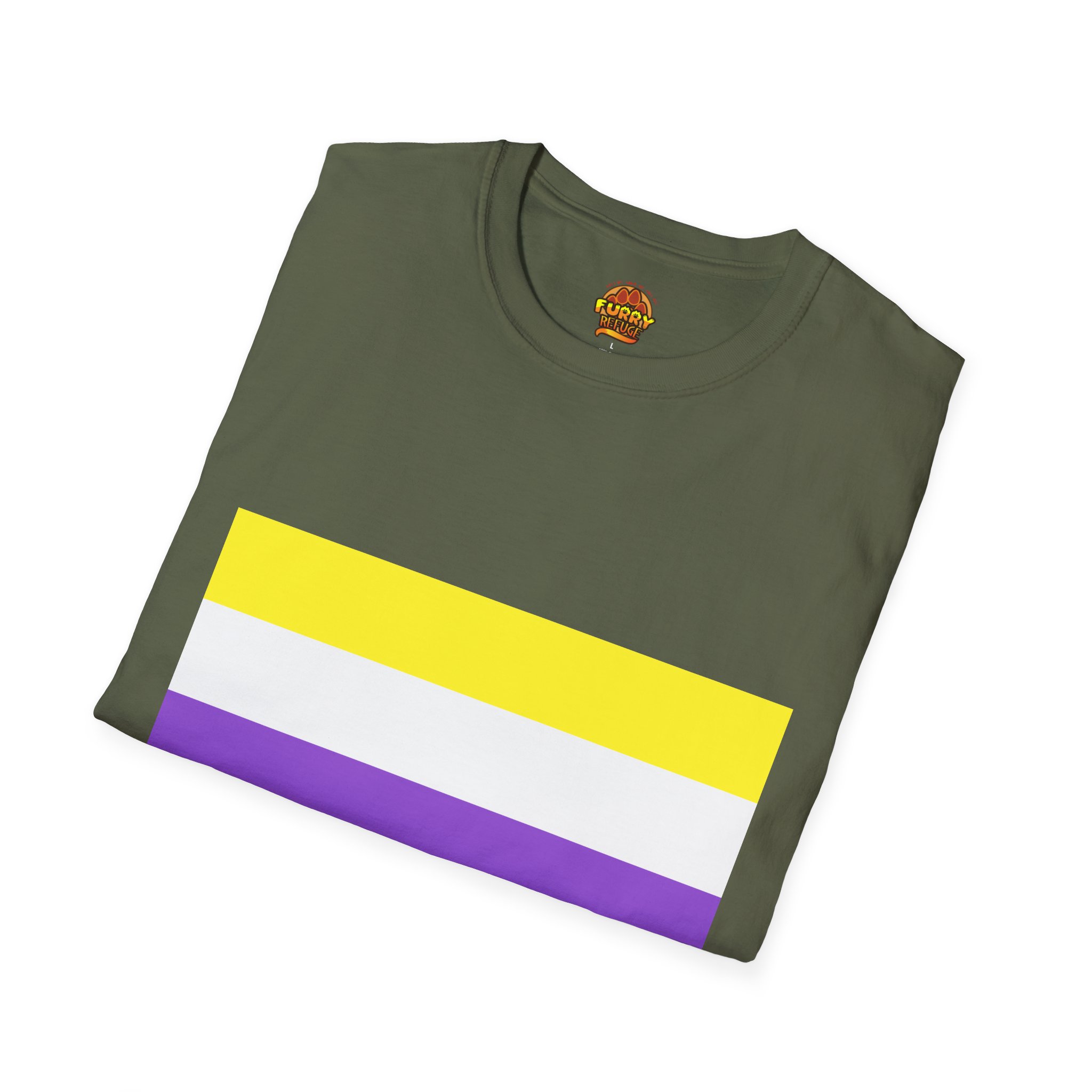 NonBinary Pride Furry Refuge Tee - Image 18