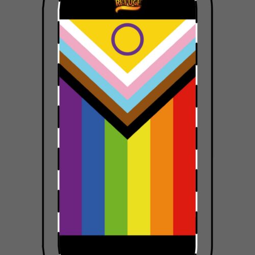 Rainbow Pride Phone Stand, LGBTQ+ Phone Holder, Colorful Phone Stand, Cute Desk Accessory, Pride Celebration Item