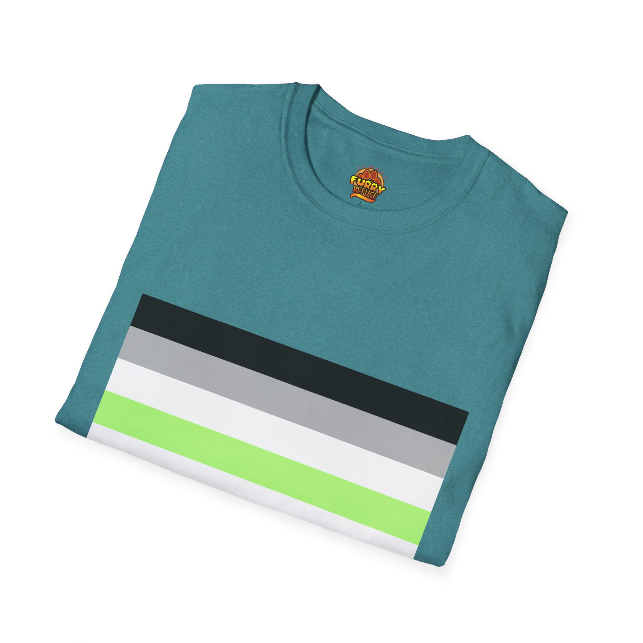 Agender Pride Furry Refuge Tee - Image 18