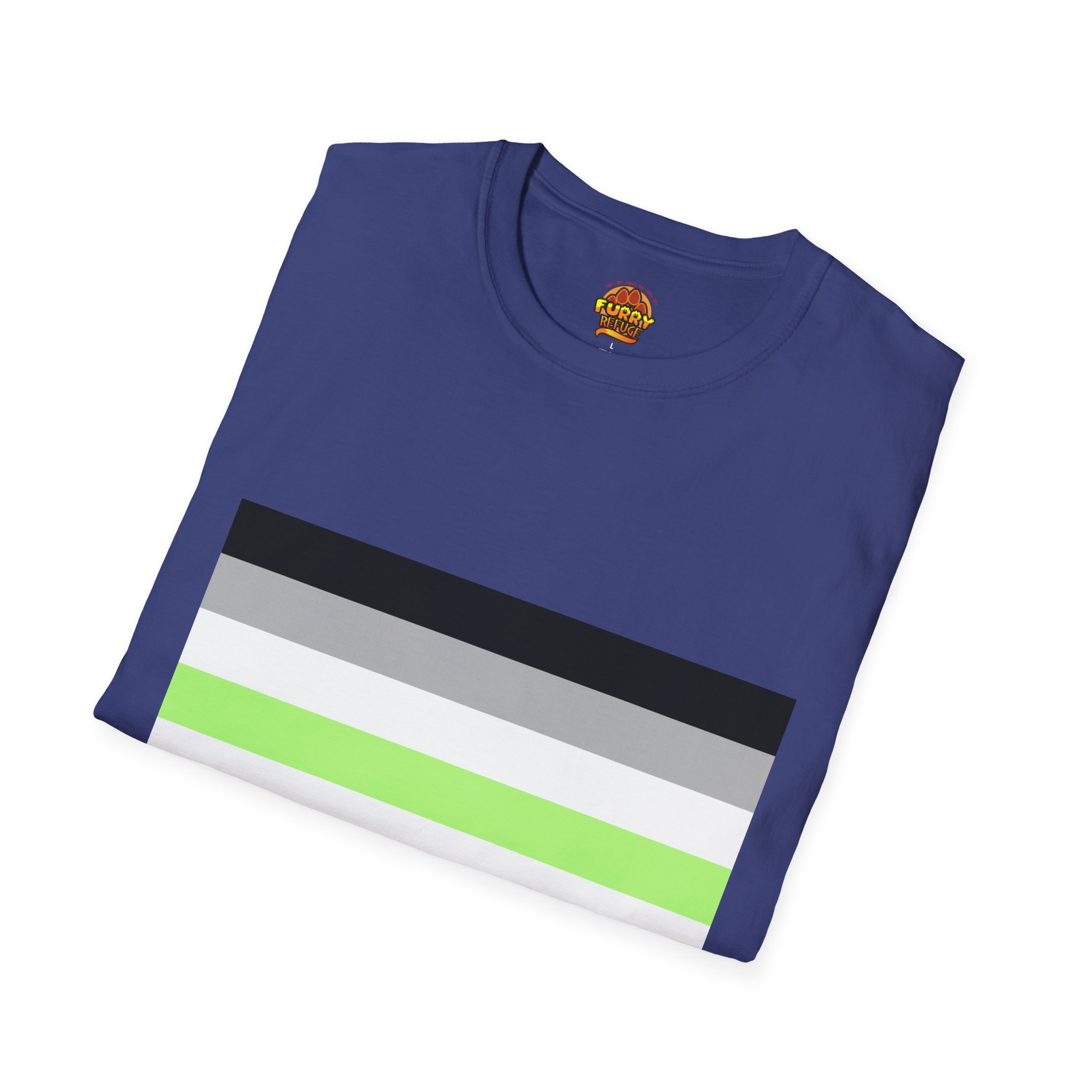 Agender Pride Furry Refuge Tee - Image 34