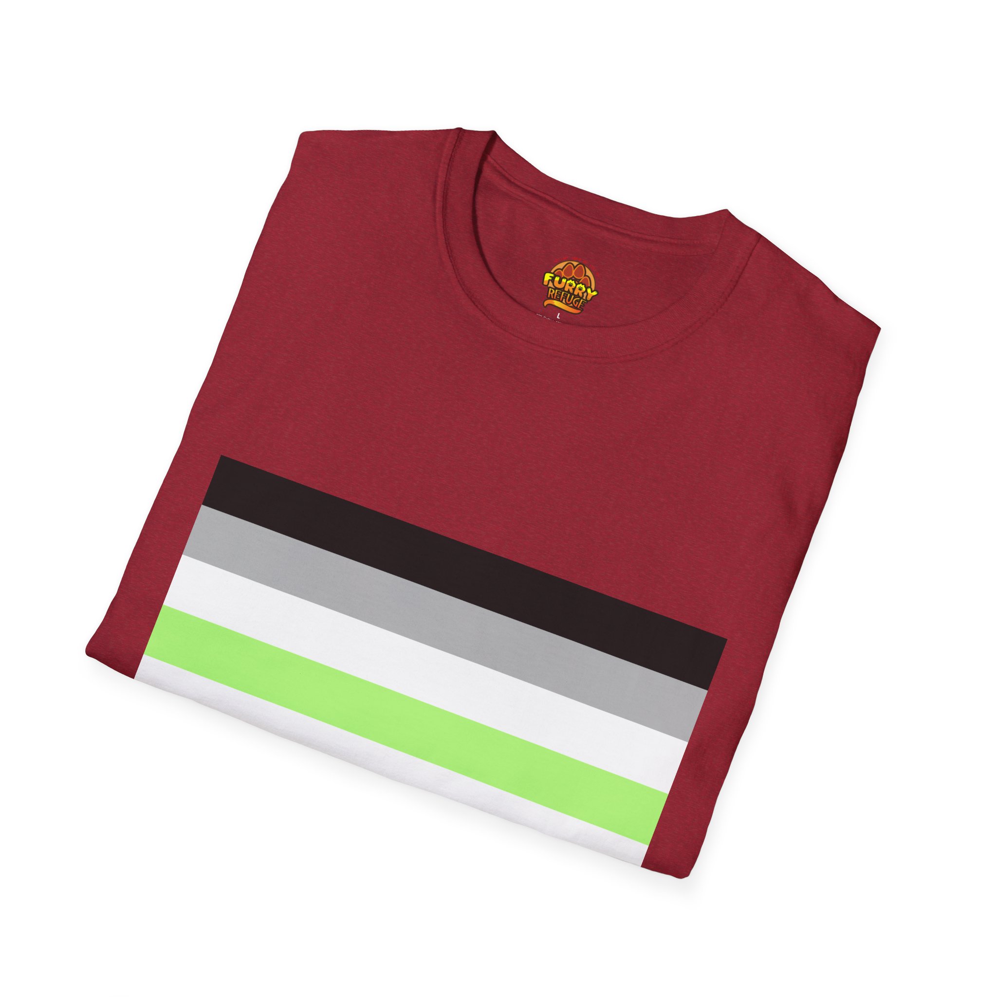 Agender Pride Furry Refuge Tee - Image 50