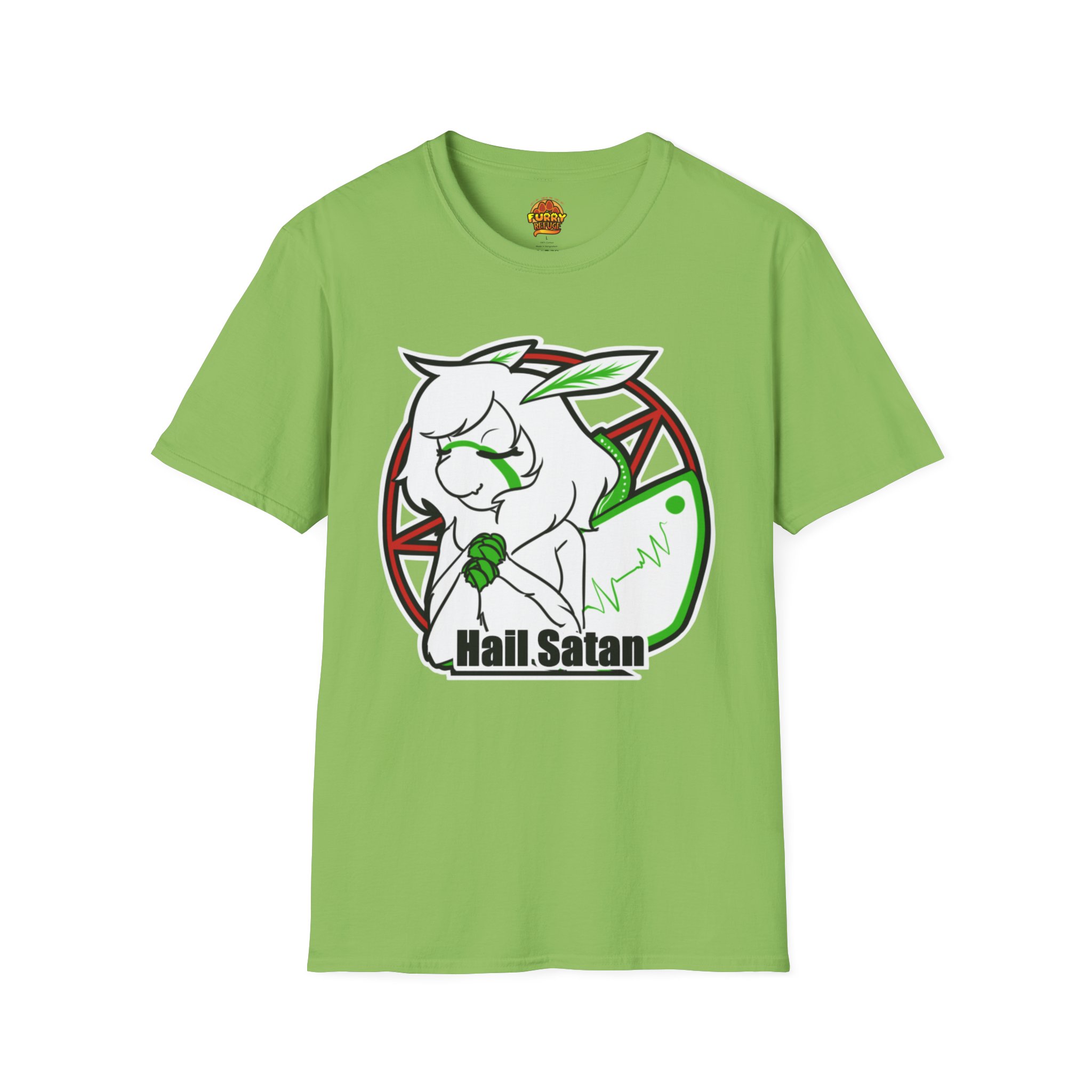 Miss Moth Hail Satan Furry Refuge Tee - Image 23