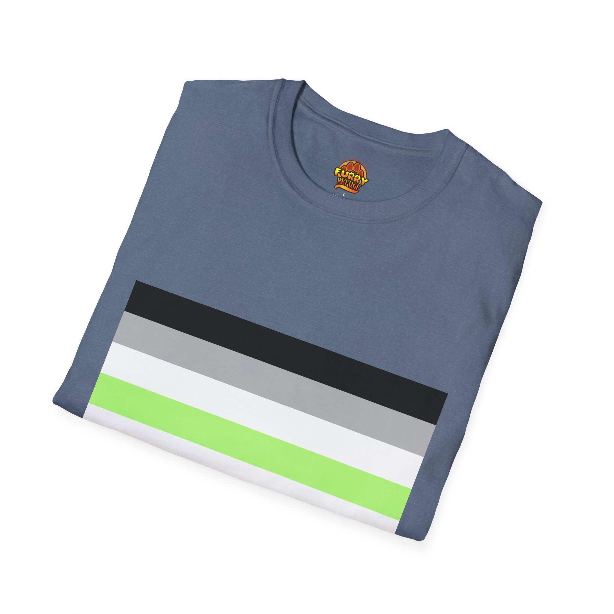 Agender Pride Furry Refuge Tee - Image 30