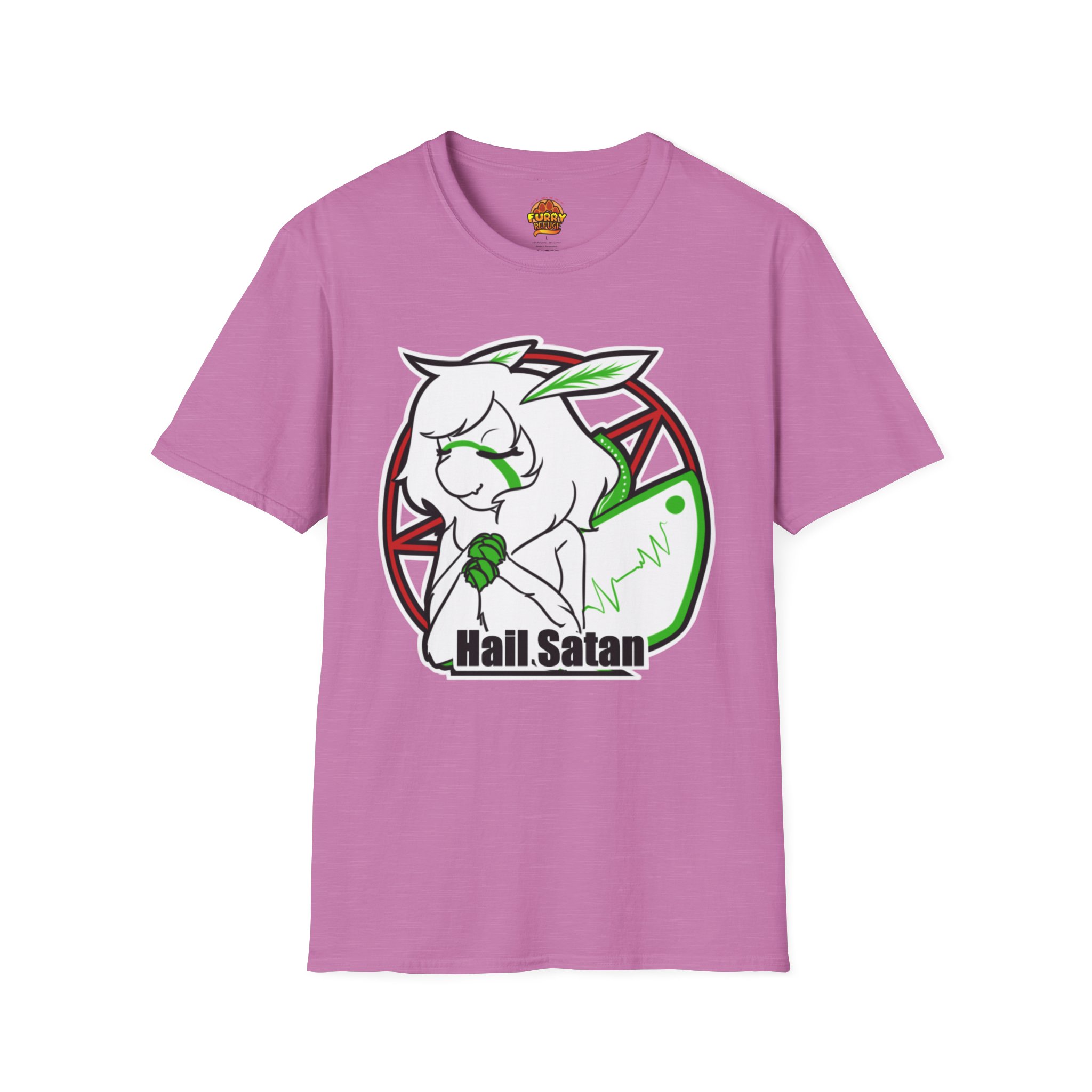 Miss Moth Hail Satan Furry Refuge Tee - Image 35