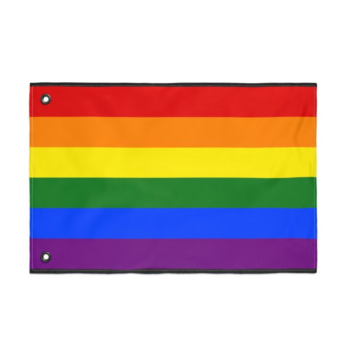 Gay Pride Double-Sided Flag | LGBTQ+ Decor, Outdoor Flag, Home & Garden, Pride Celebrations, Activism