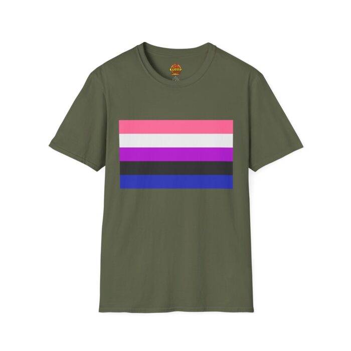 GenderFluid Pride Furry Refuge Tee - Image 11