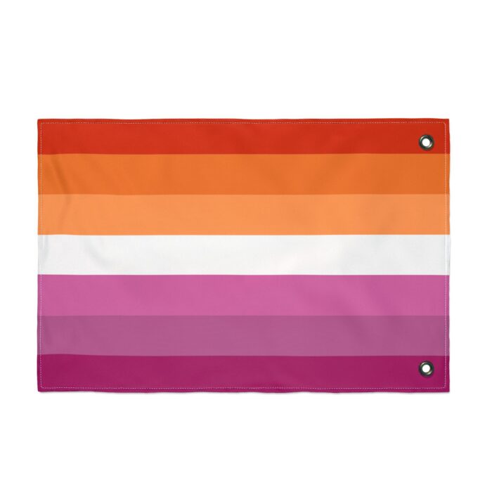 Lesbian Pride Double-Sided Flag | LGBTQ+ Decor, Outdoor Flag, Home & Garden, Pride Celebrations, Activism - Image 2