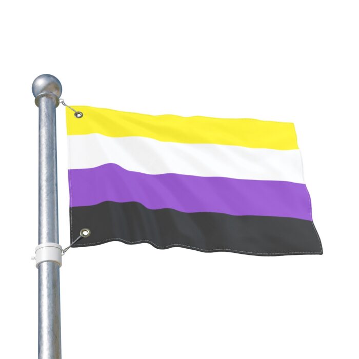 NonBinary Pride Double-Sided Flag | LGBTQ+ Decor, Outdoor Flag, Home & Garden, Pride Celebrations, Activism - Image 3