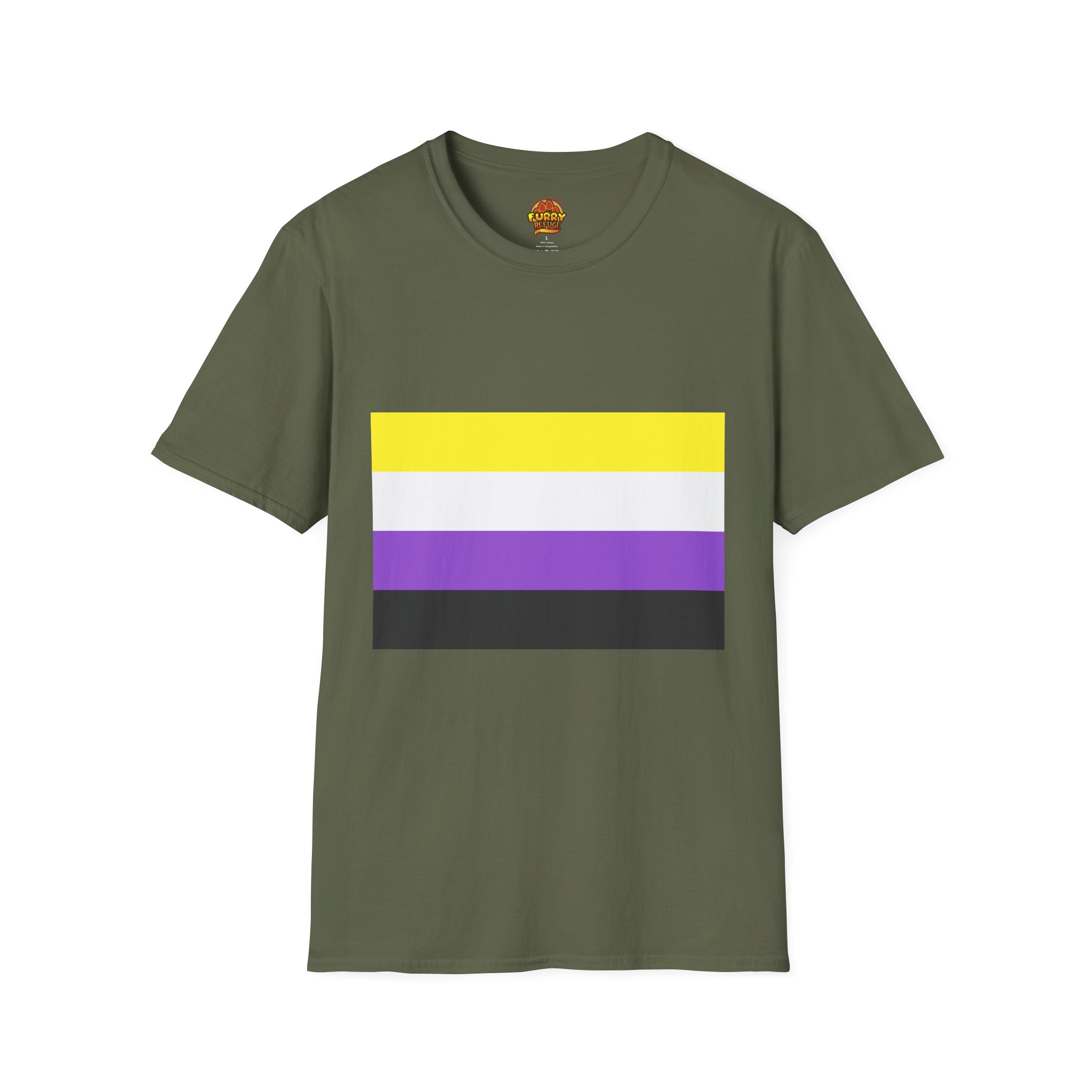 NonBinary Pride Furry Refuge Tee - Image 15