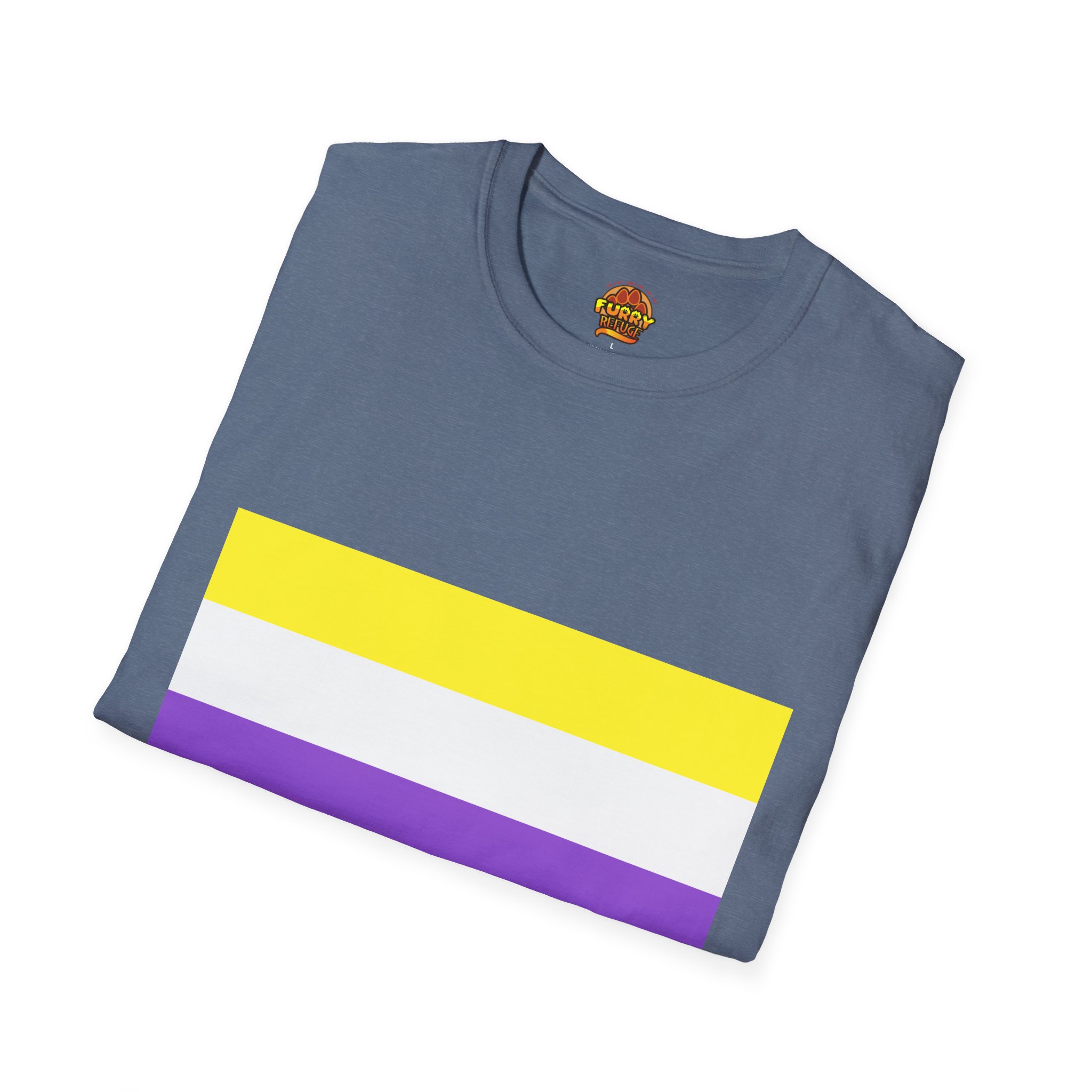 NonBinary Pride Furry Refuge Tee - Image 4