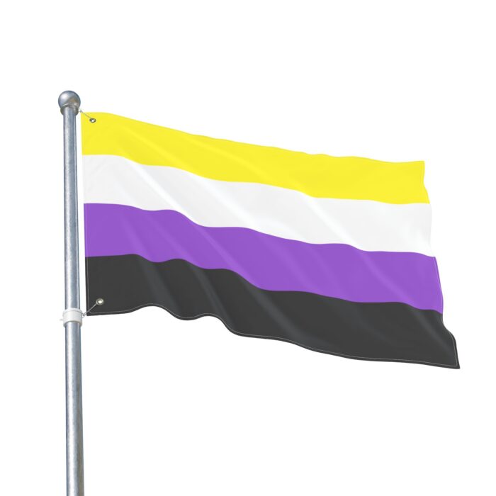NonBinary Pride Double-Sided Flag | LGBTQ+ Decor, Outdoor Flag, Home & Garden, Pride Celebrations, Activism - Image 7