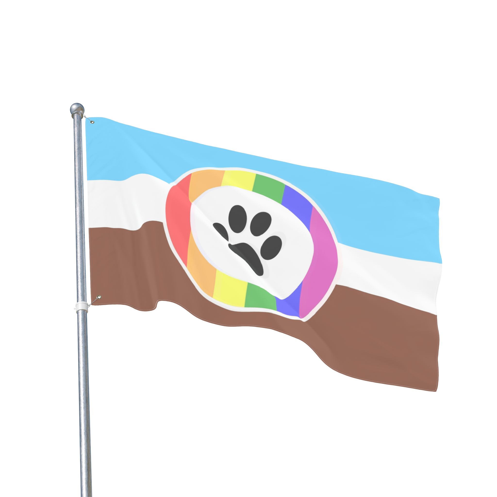 Furry POC Inclusive Pride Double-Sided Flag | LGBTQ+ Decor, Outdoor Flag, Home & Garden, Pride Celebrations, Activism - Image 11