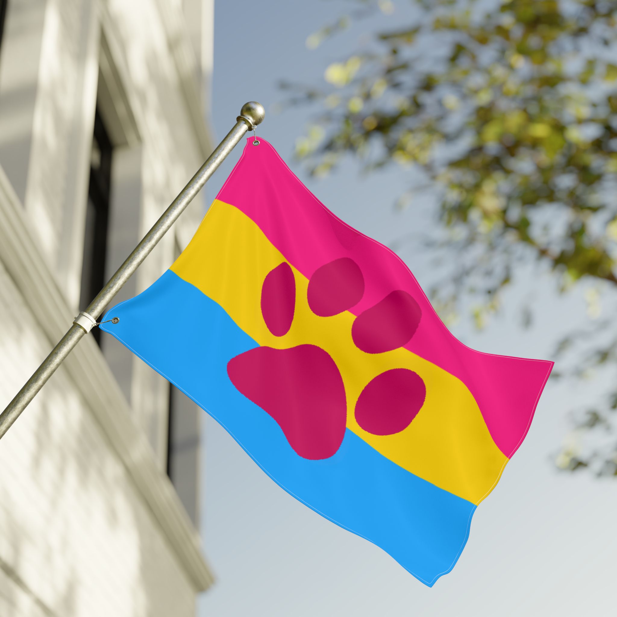 Pansexual Furry Pride Double-Sided Flag | LGBTQ+ Decor, Outdoor Flag, Home & Garden, Pride Celebrations, Activism - Image 8
