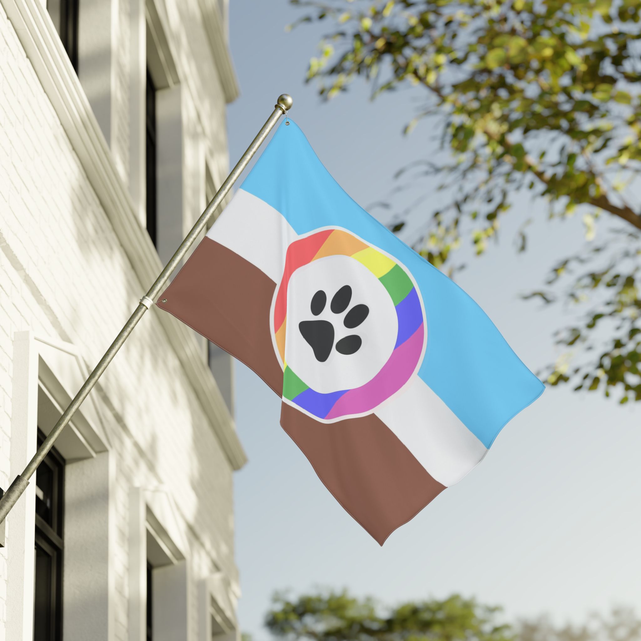 Furry POC Inclusive Pride Double-Sided Flag | LGBTQ+ Decor, Outdoor Flag, Home & Garden, Pride Celebrations, Activism - Image 12